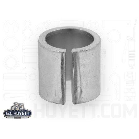 Spirol Pipe Spacer, 1/4 in Screw Size, Zinc Clear Trivalent High Carbon Steel, 3/8 in Overall Lg CL200-250-0375Z3